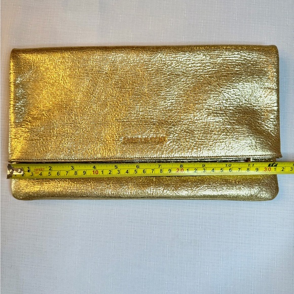 Saint Laurent Metallic Foldover Clutch - Pristine Condition - Picture 10 of 11